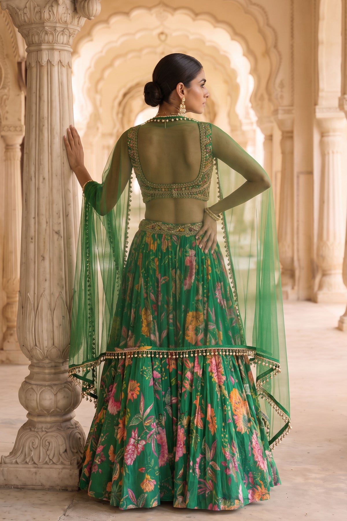 Panna Gulzaar Lehenga Set