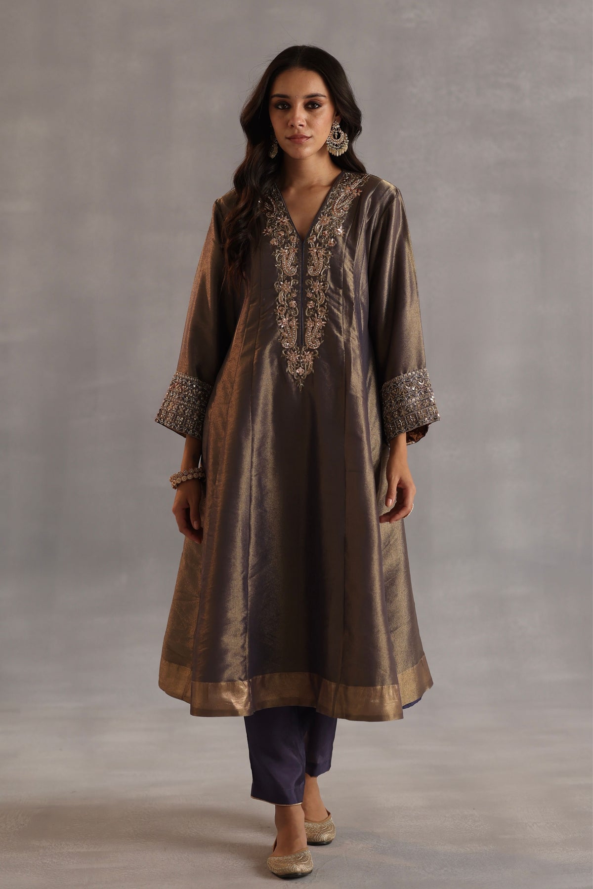 Ahiri Grey Kurta Set