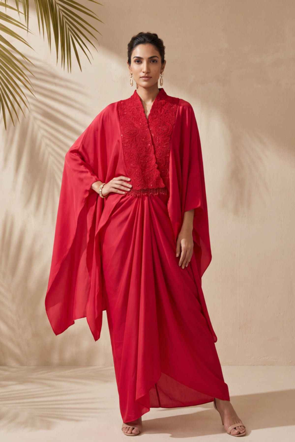 Maribel Kaftan Skirt Set