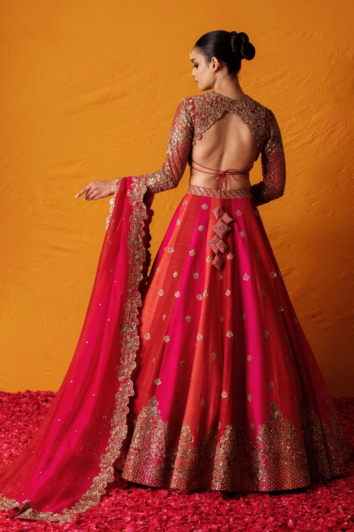 Ahalya Roja Lehenga Set