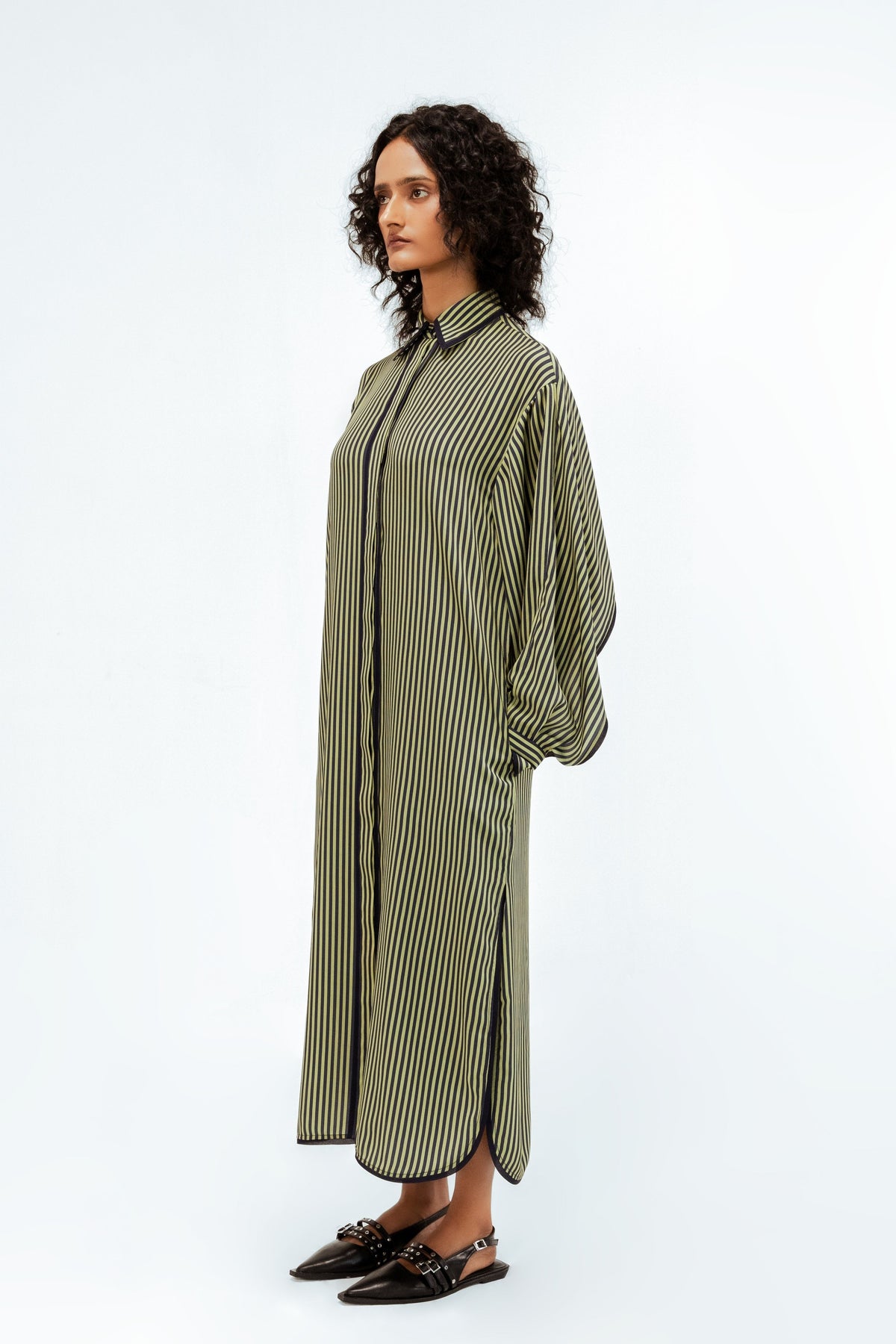 Elian Crepe Shirt Dress