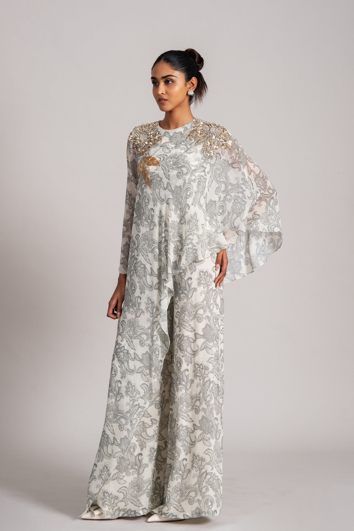 Cosmic Katnis Cape Style Jumpsuit