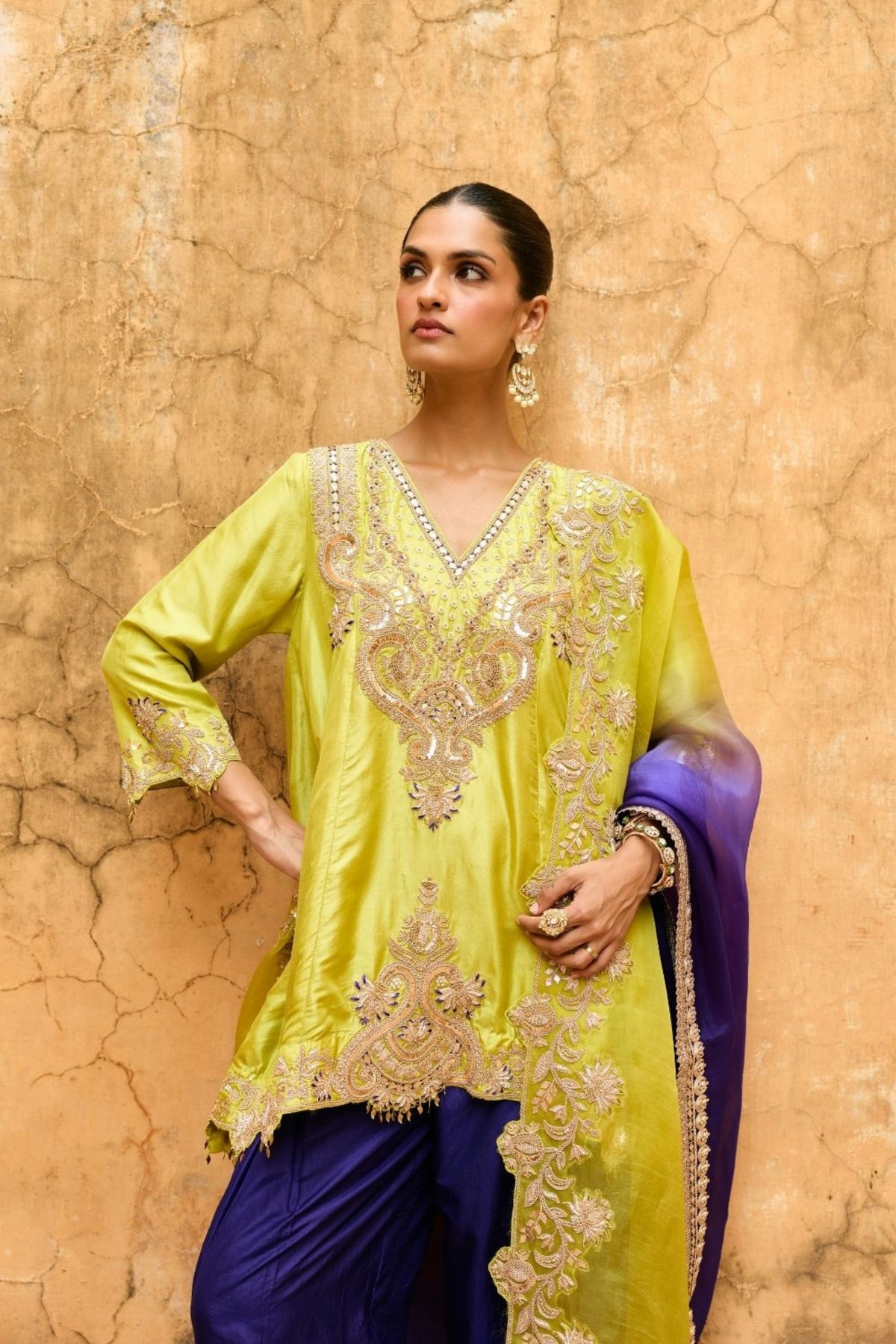 Kaira Green Suit Set