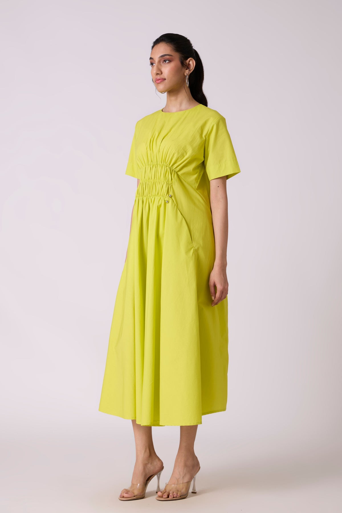 Rhodes Sulphur Lime Dress