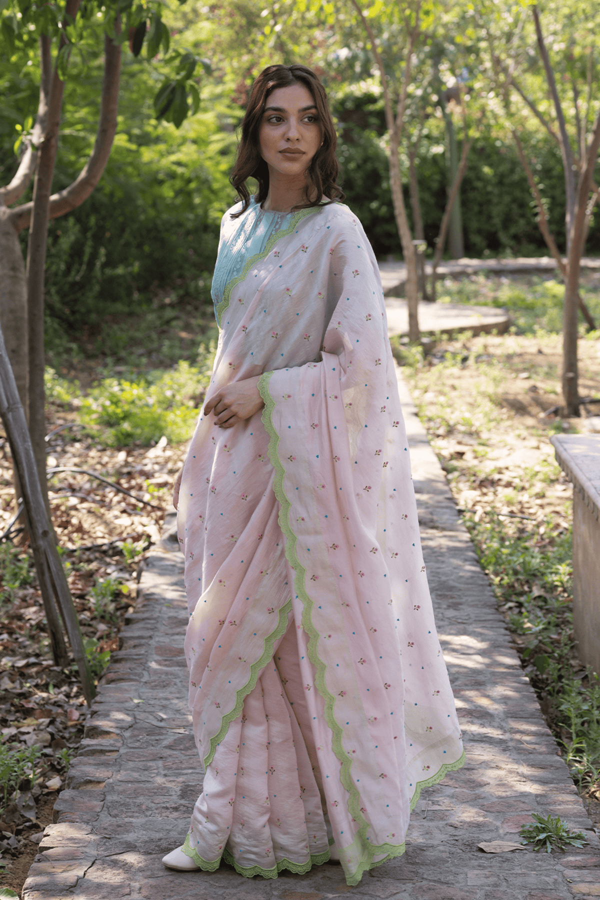 Love Note Pink Saree