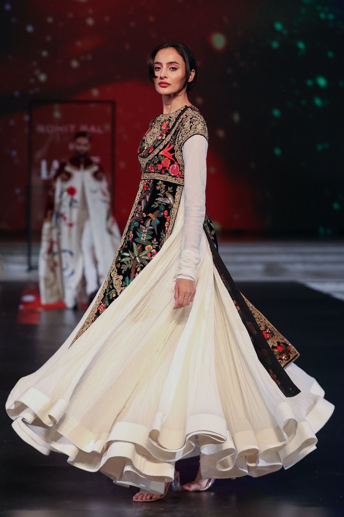 Velvet Chanderi Anarkali Set