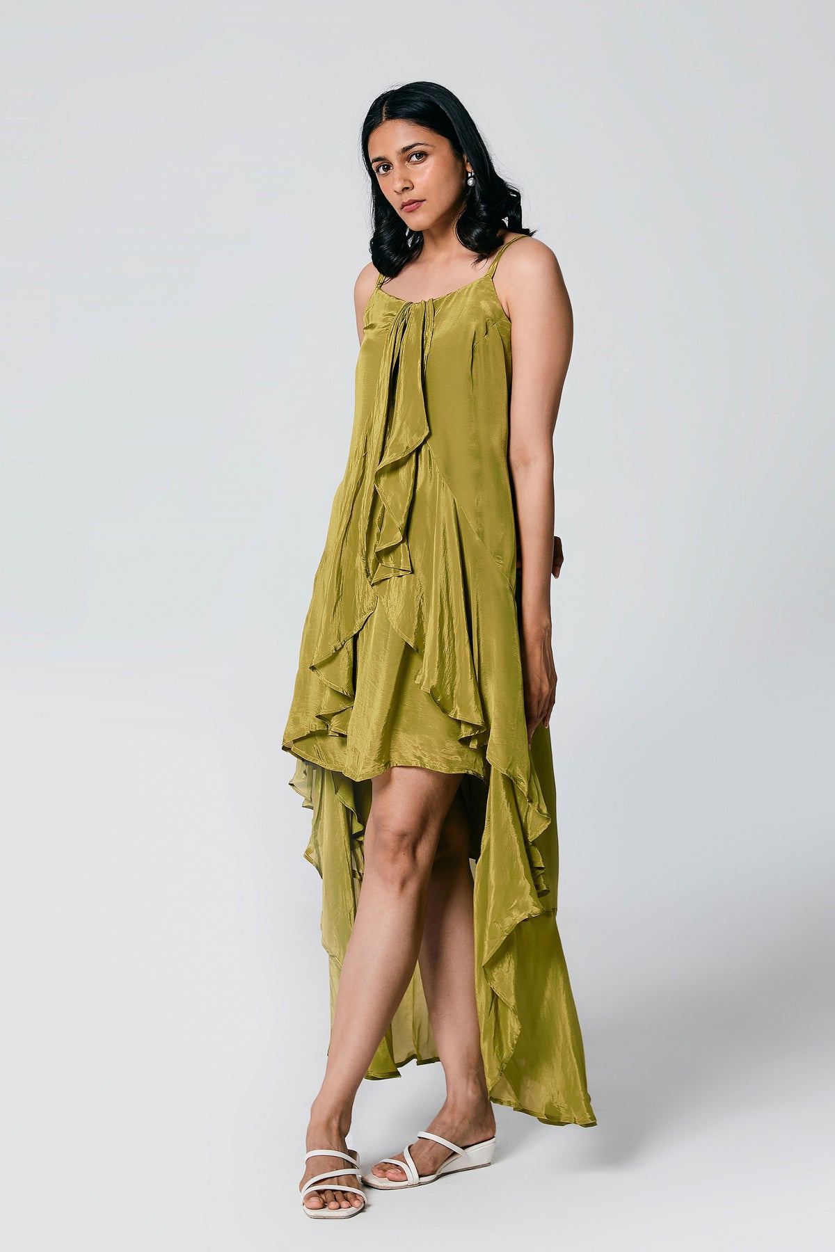 Green Ruffle Dress