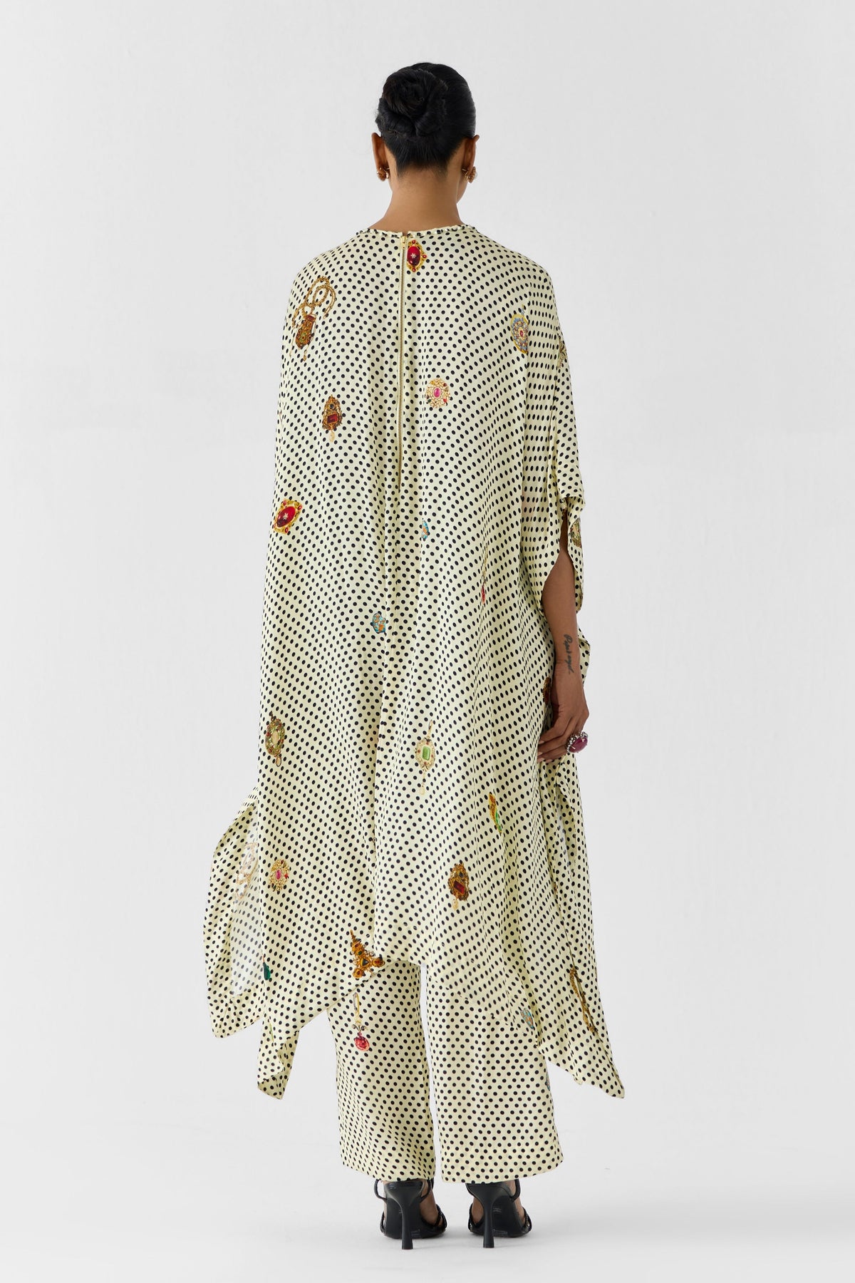 Pearl Polka Dot Kaftan Set