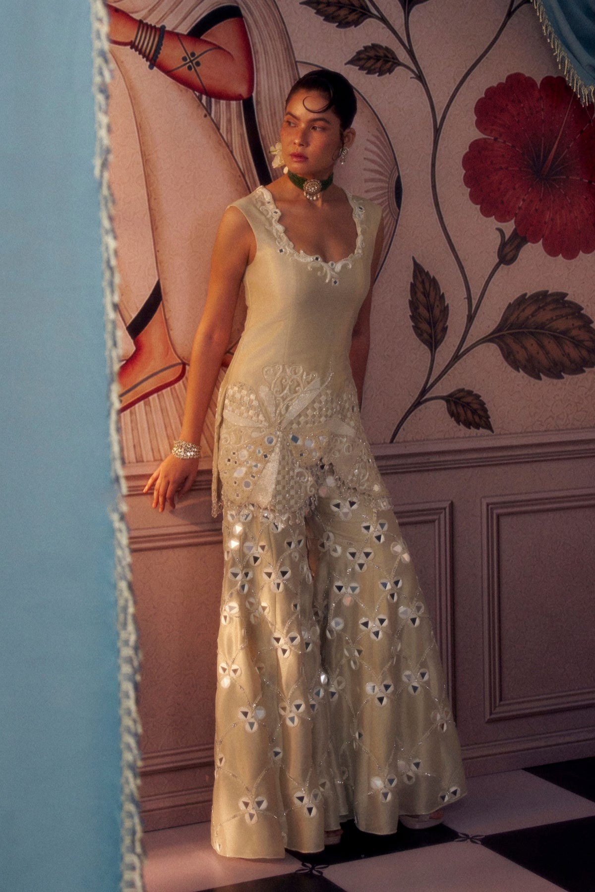 Ivory Sharara Set