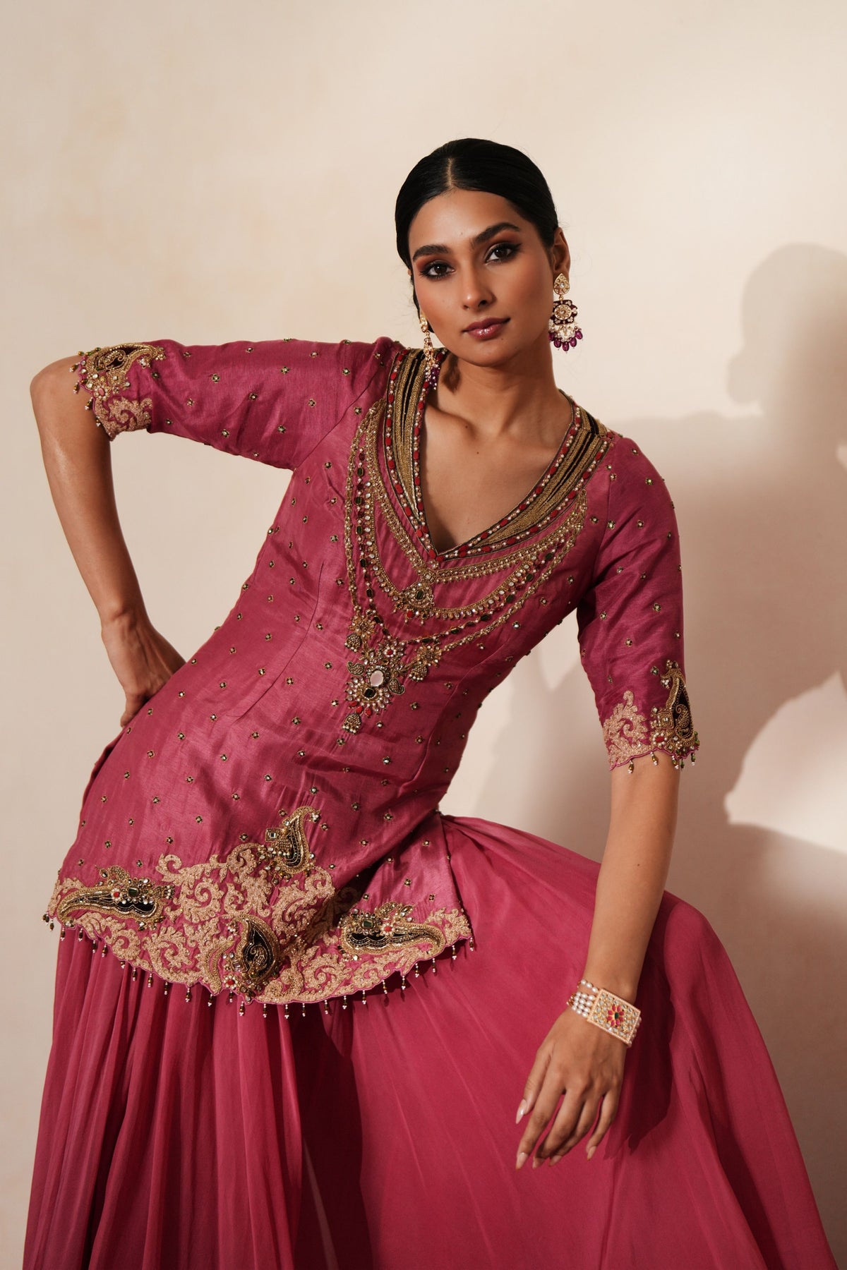 Sindoori Sharara Set