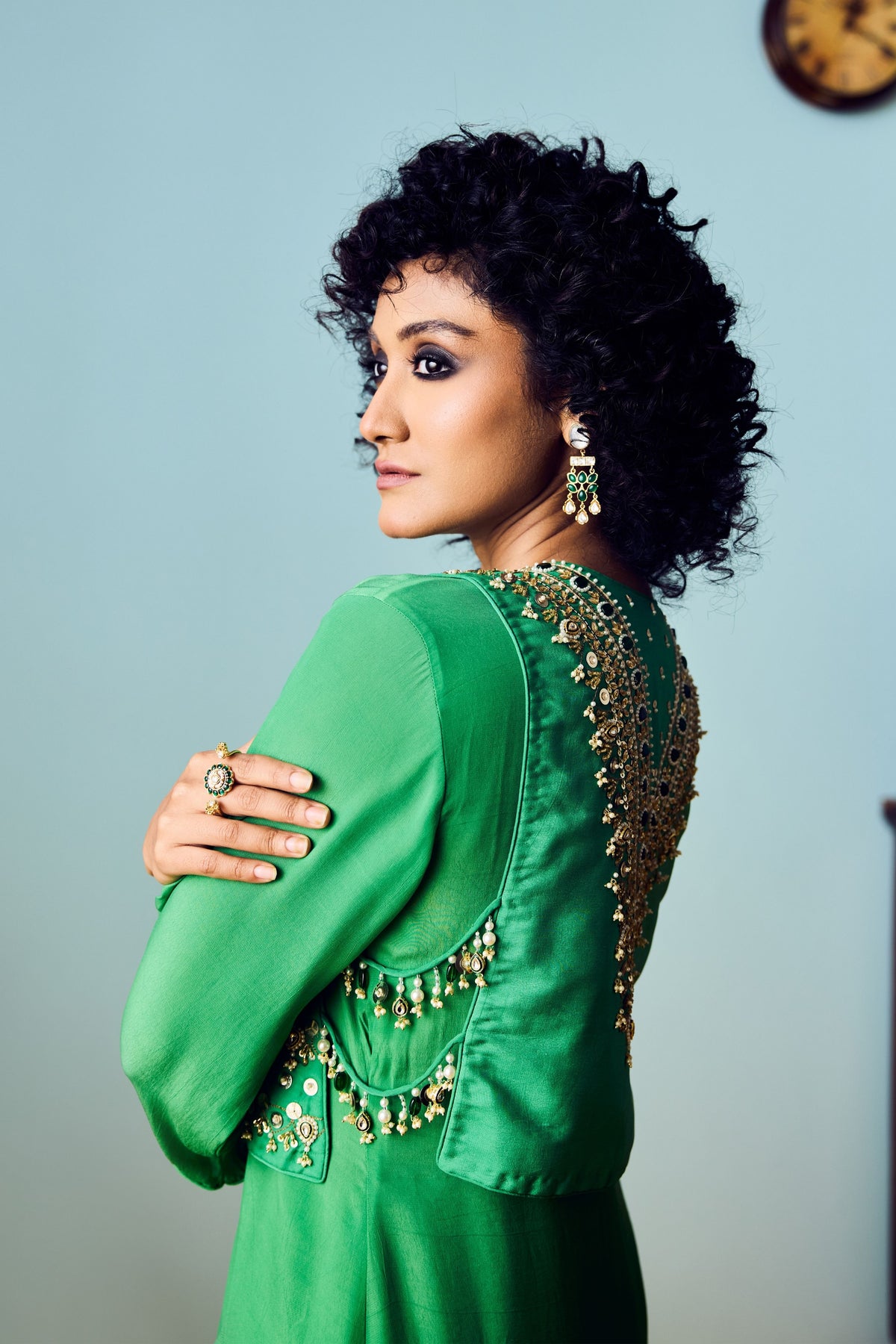 Tora Green Kurta Set