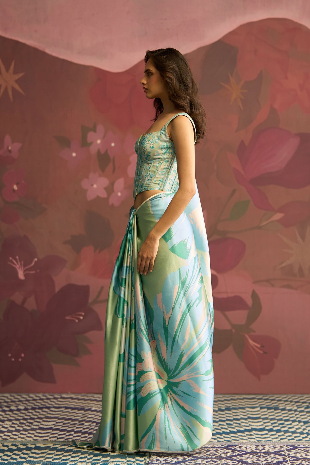 Mint Green Veil Saree