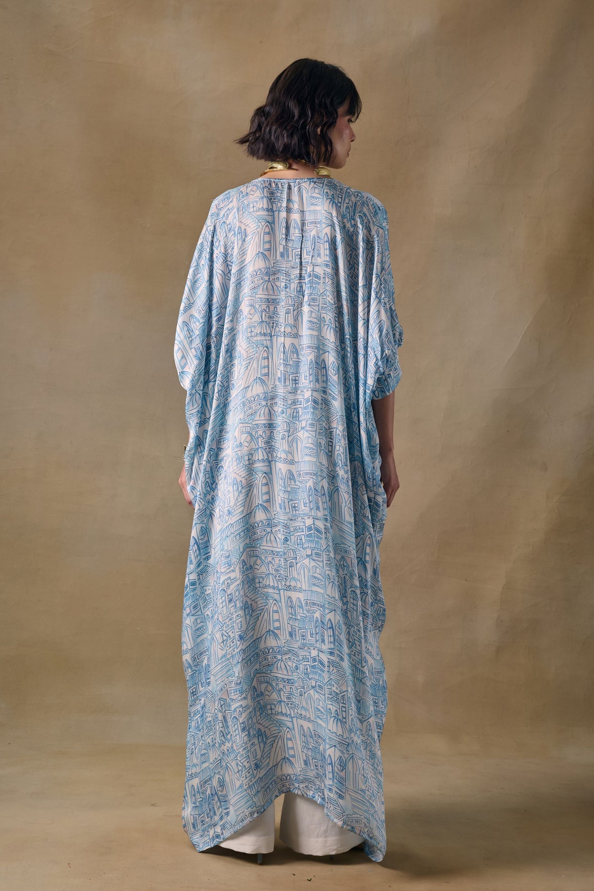 Blue Landscape Kaftan