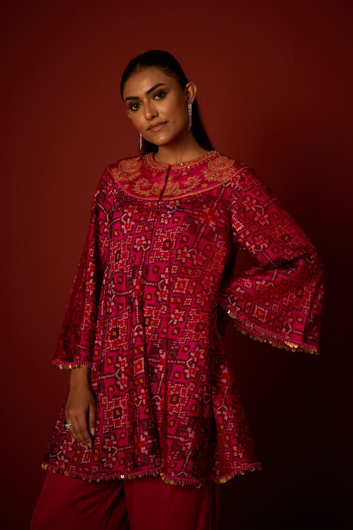 Patola Marodi Anarkali Tunic Set