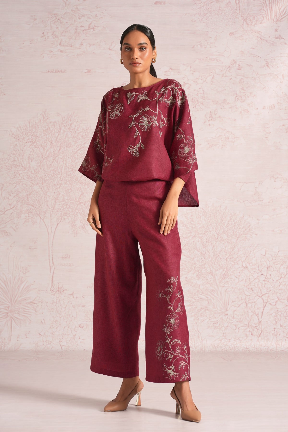 Bloomscape Merlot Co-ord Set