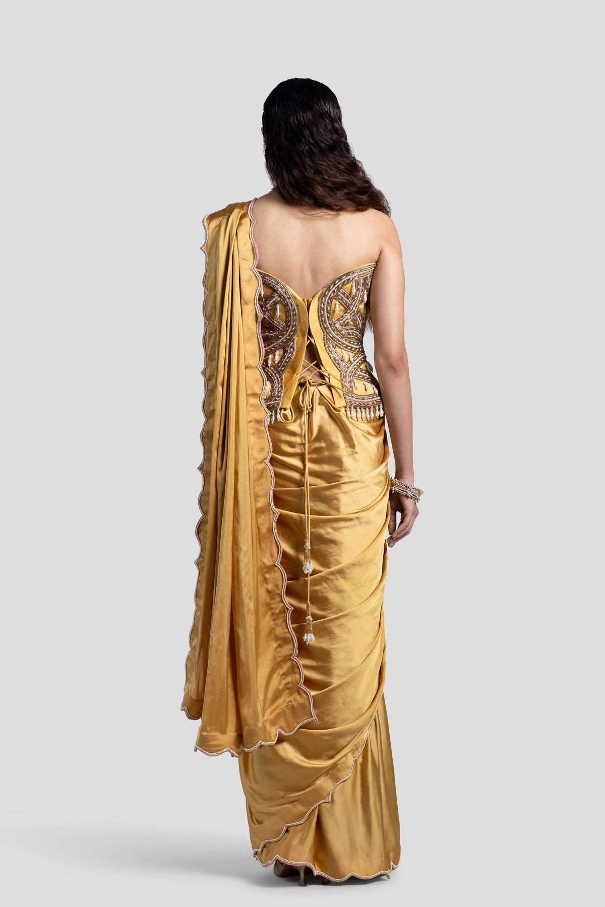 Meherjaan Corset With Saree