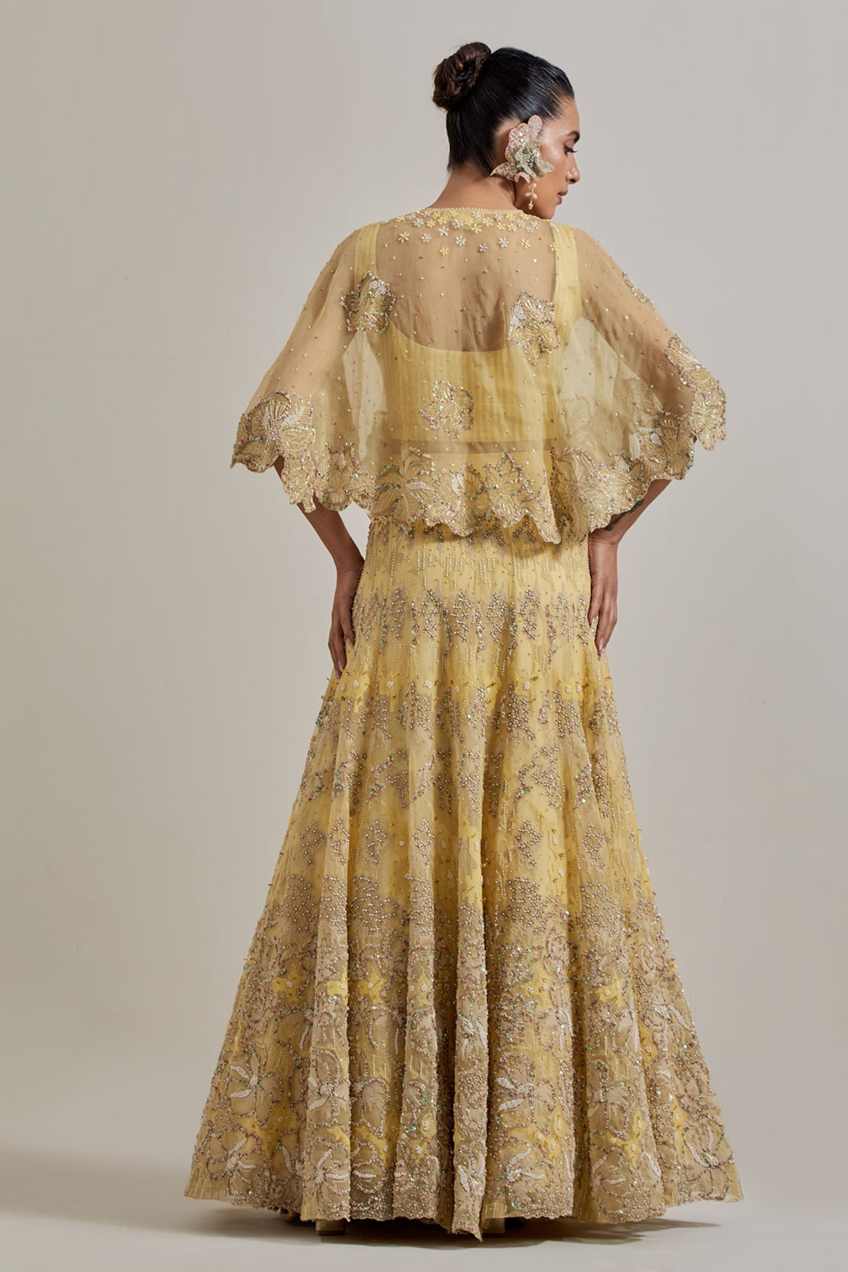 Lemon Glimmer Skirt Set