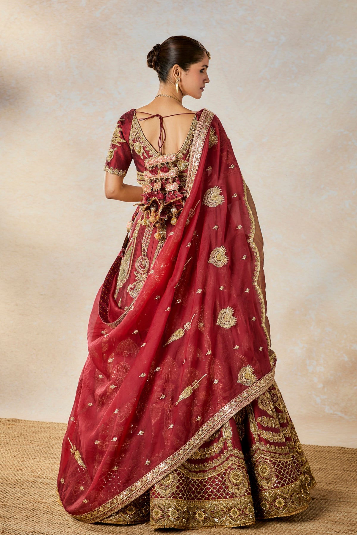 Cherry Gulab Lehenga Set