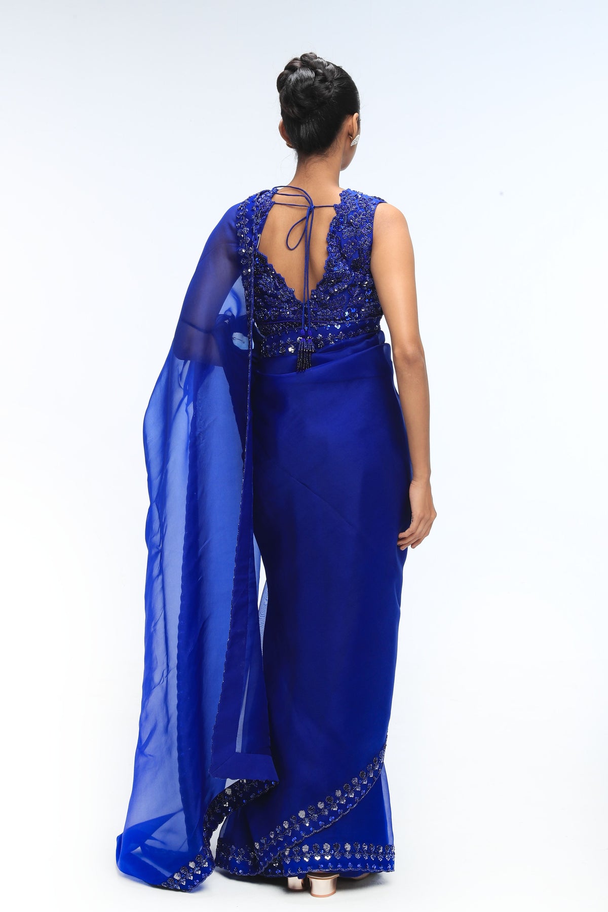 Blue Horizon Gleam Saree