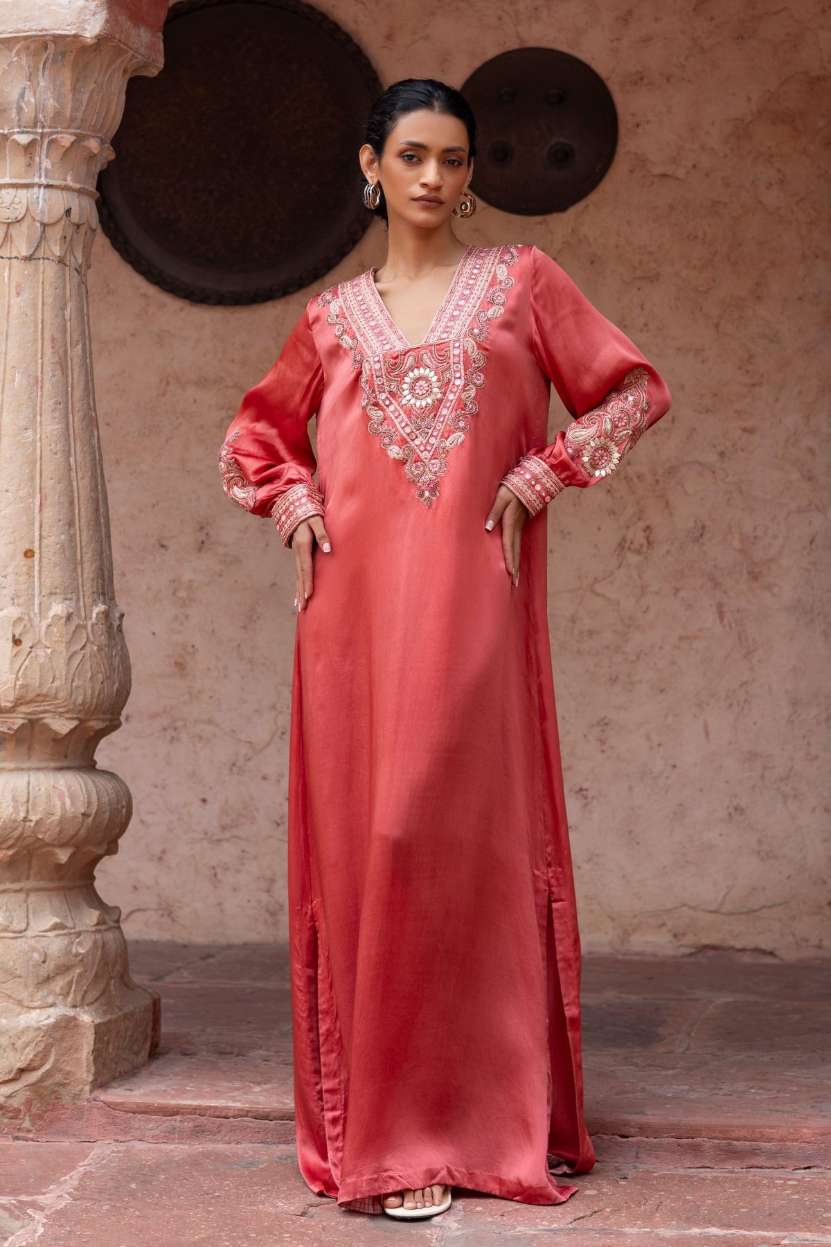Watermelon Red Kaftan