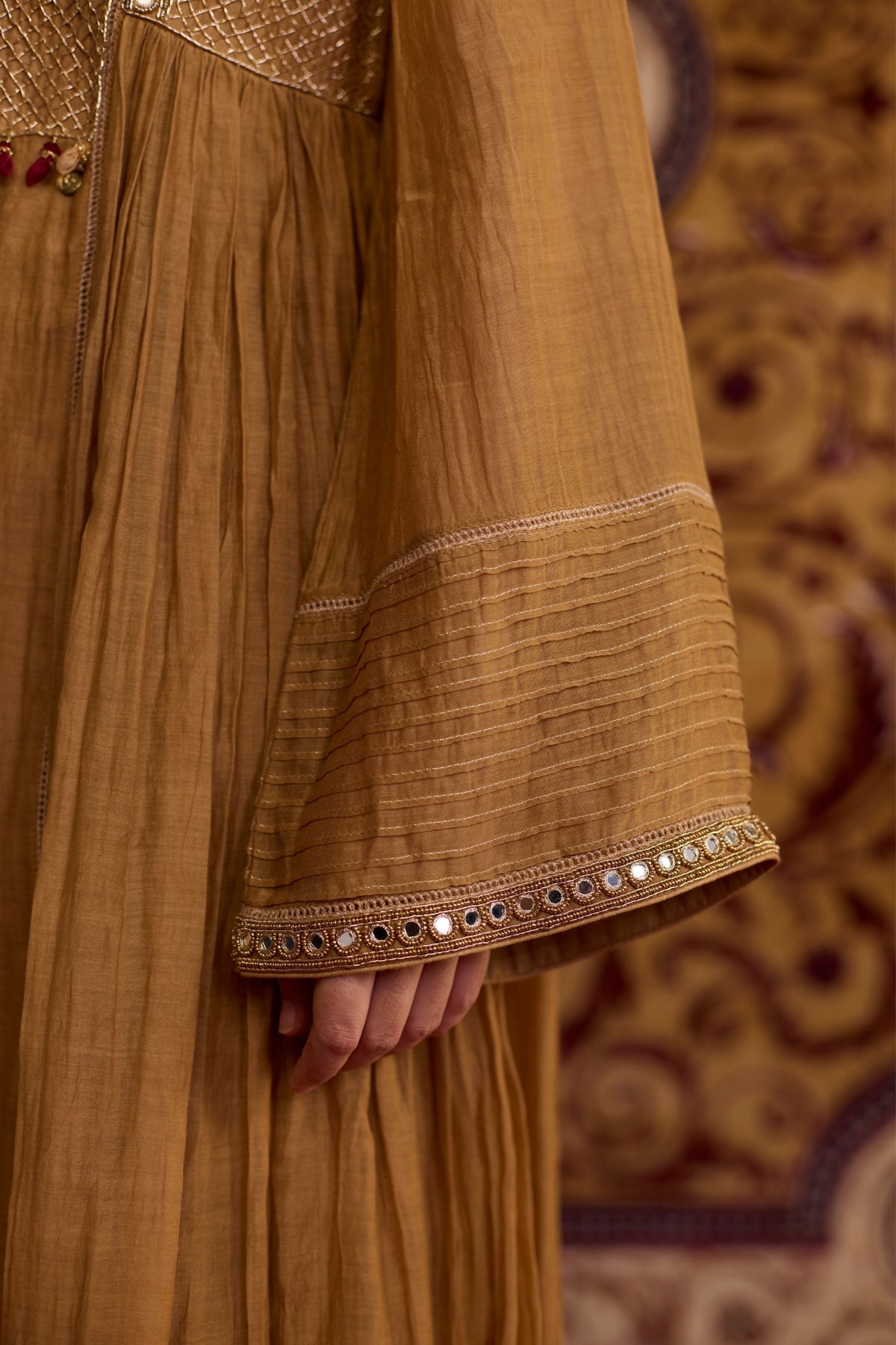 Brown Silk Kurta Set