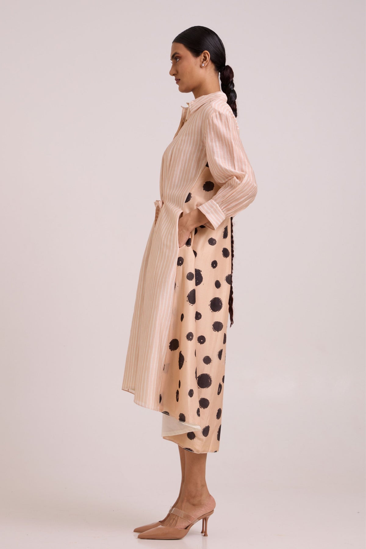 Philo Almond Shirt Dress