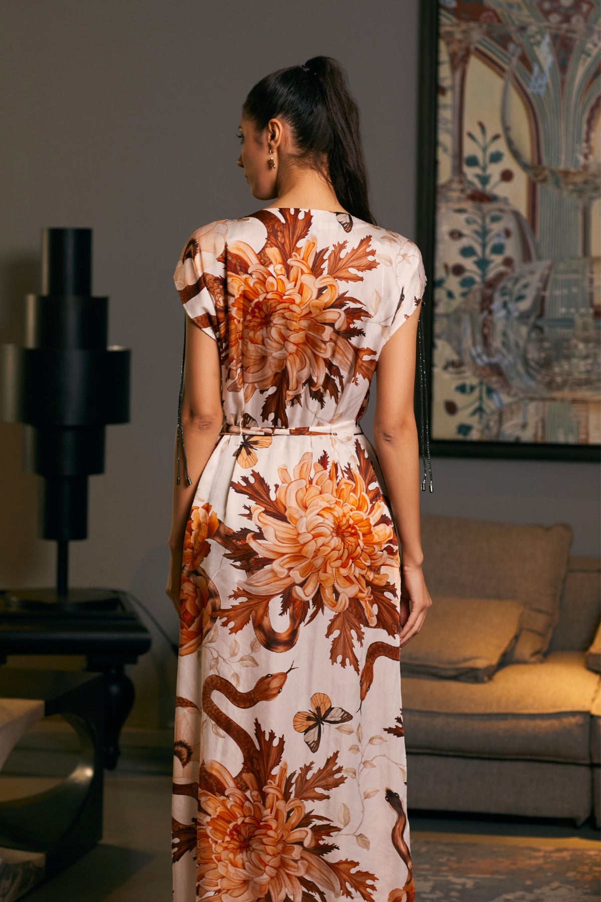 Snake Printed Kaftan