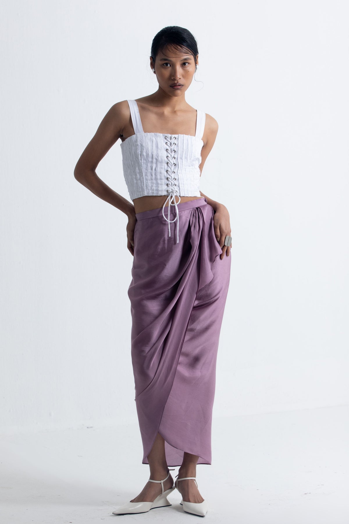 Lilac Drape Skirt