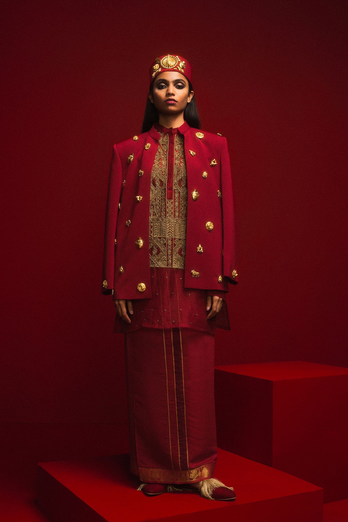 The Tinted Glass Kurta Jacket Set
