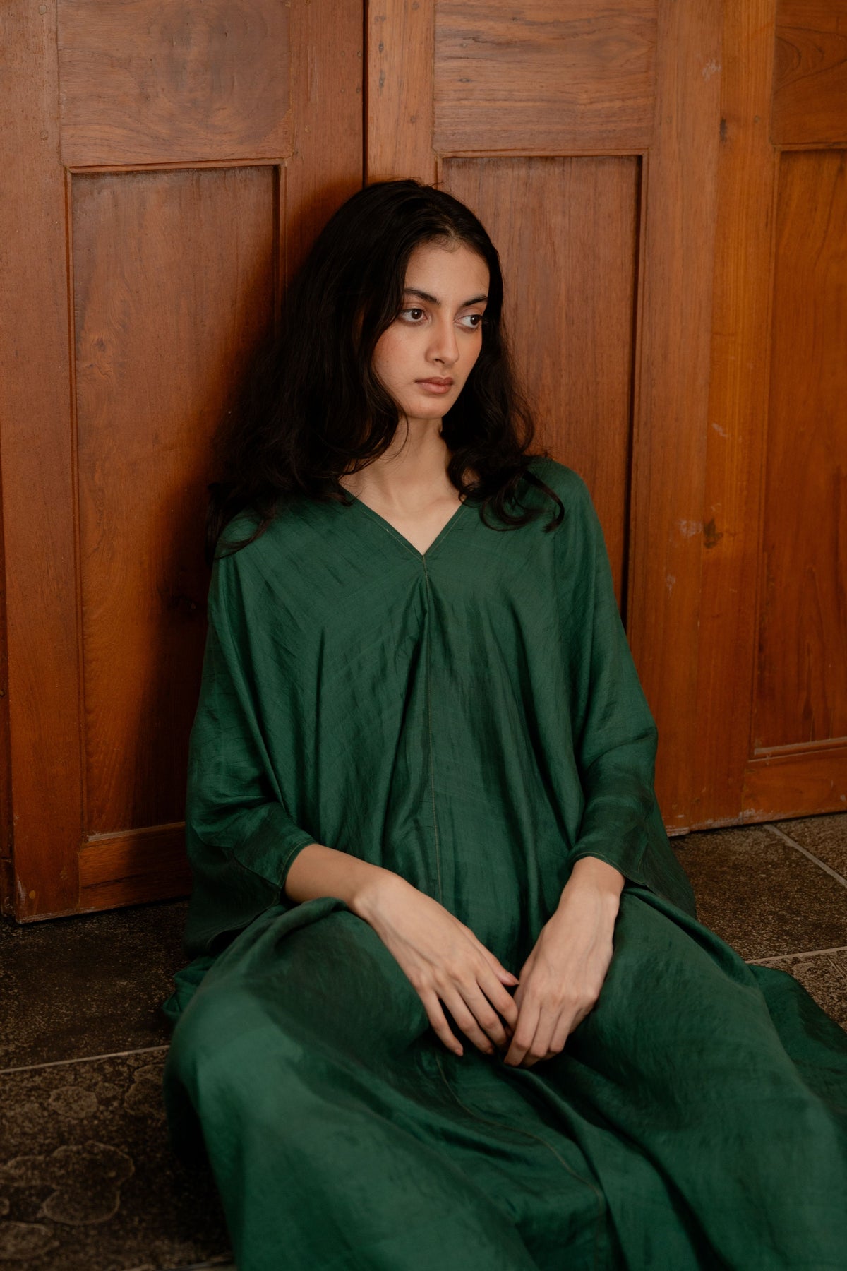 Forest Green Pondy Kaftan