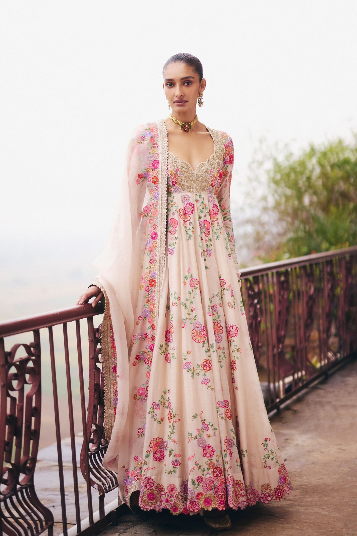 Valli Anarkali Set