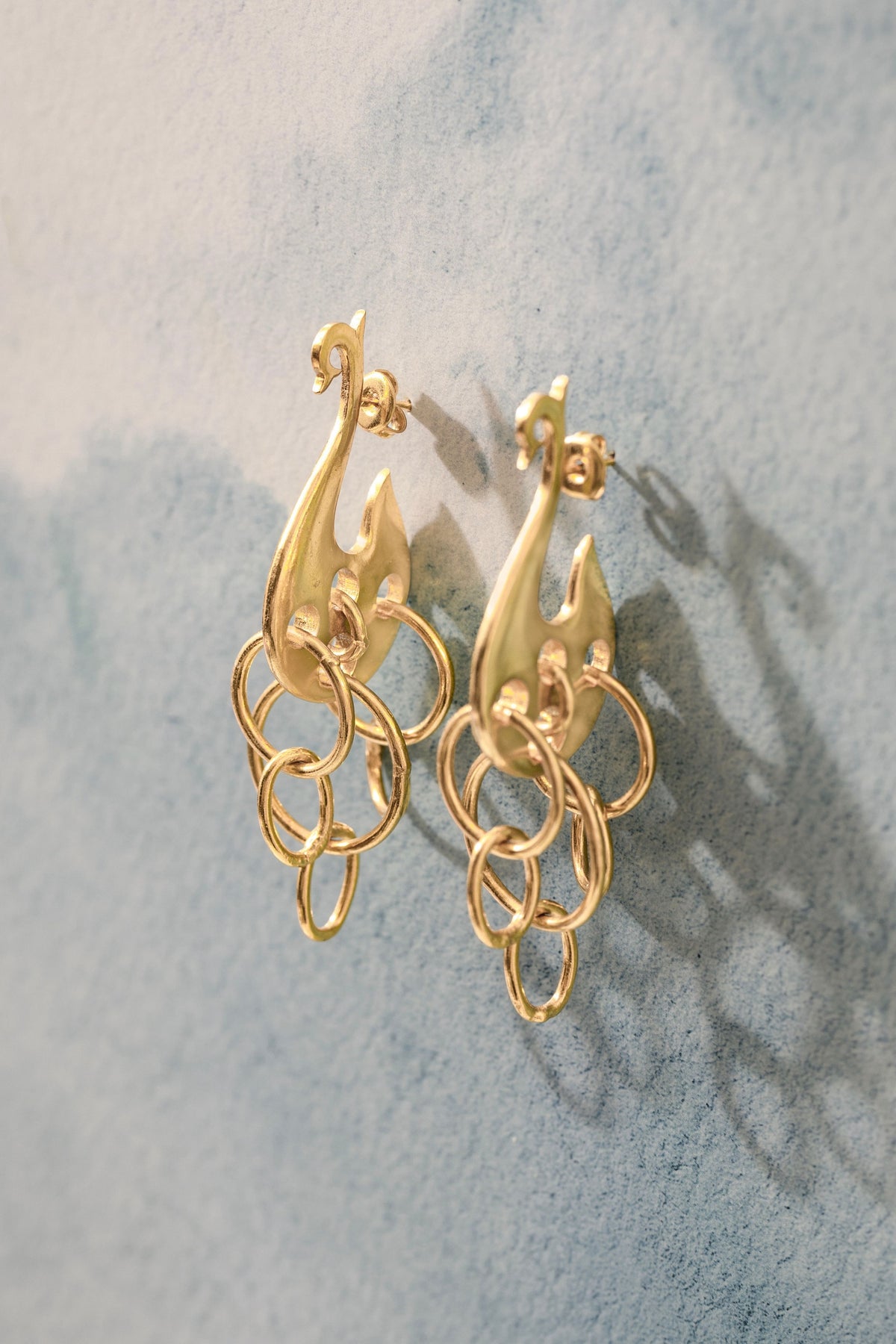 Gold Swan Link Danglers