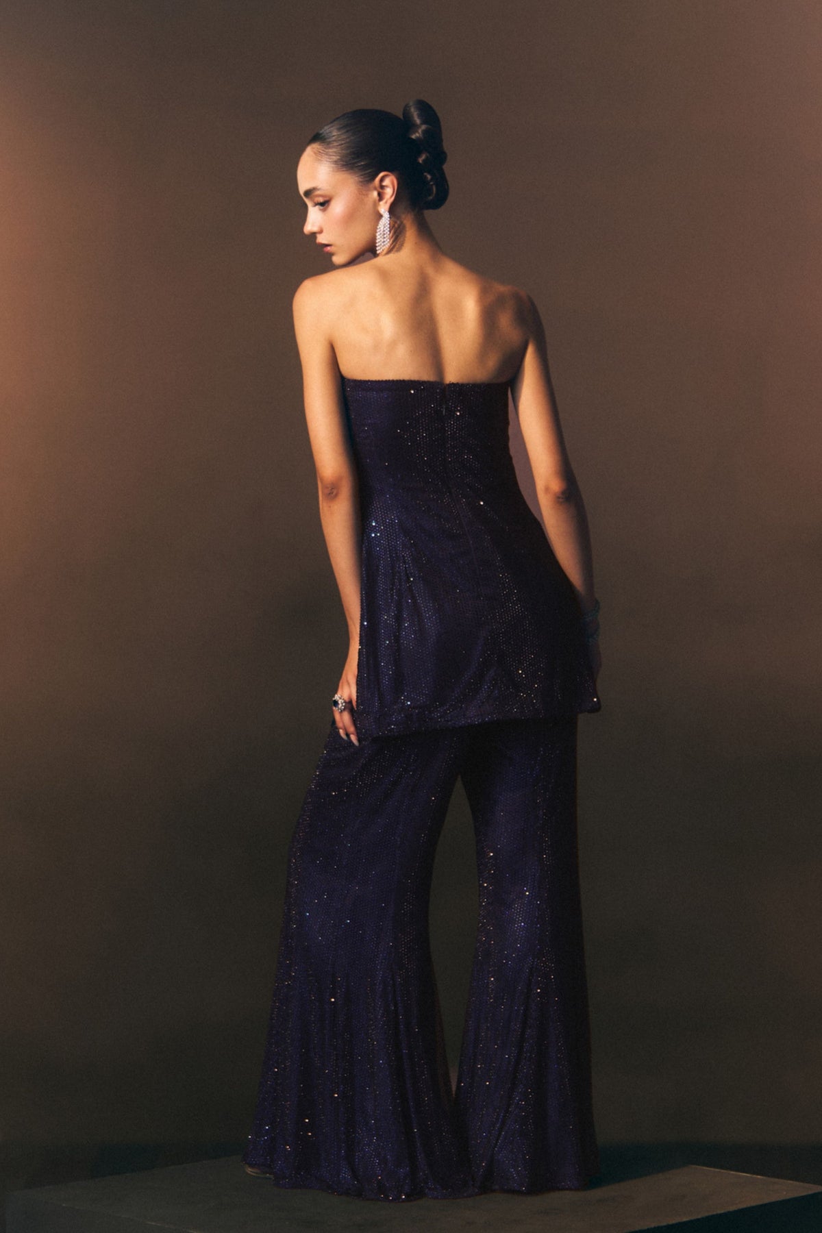 Nocturne Off-Shoulder Sharara Set