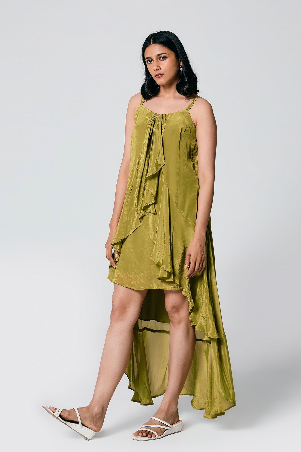 Green Ruffle Dress