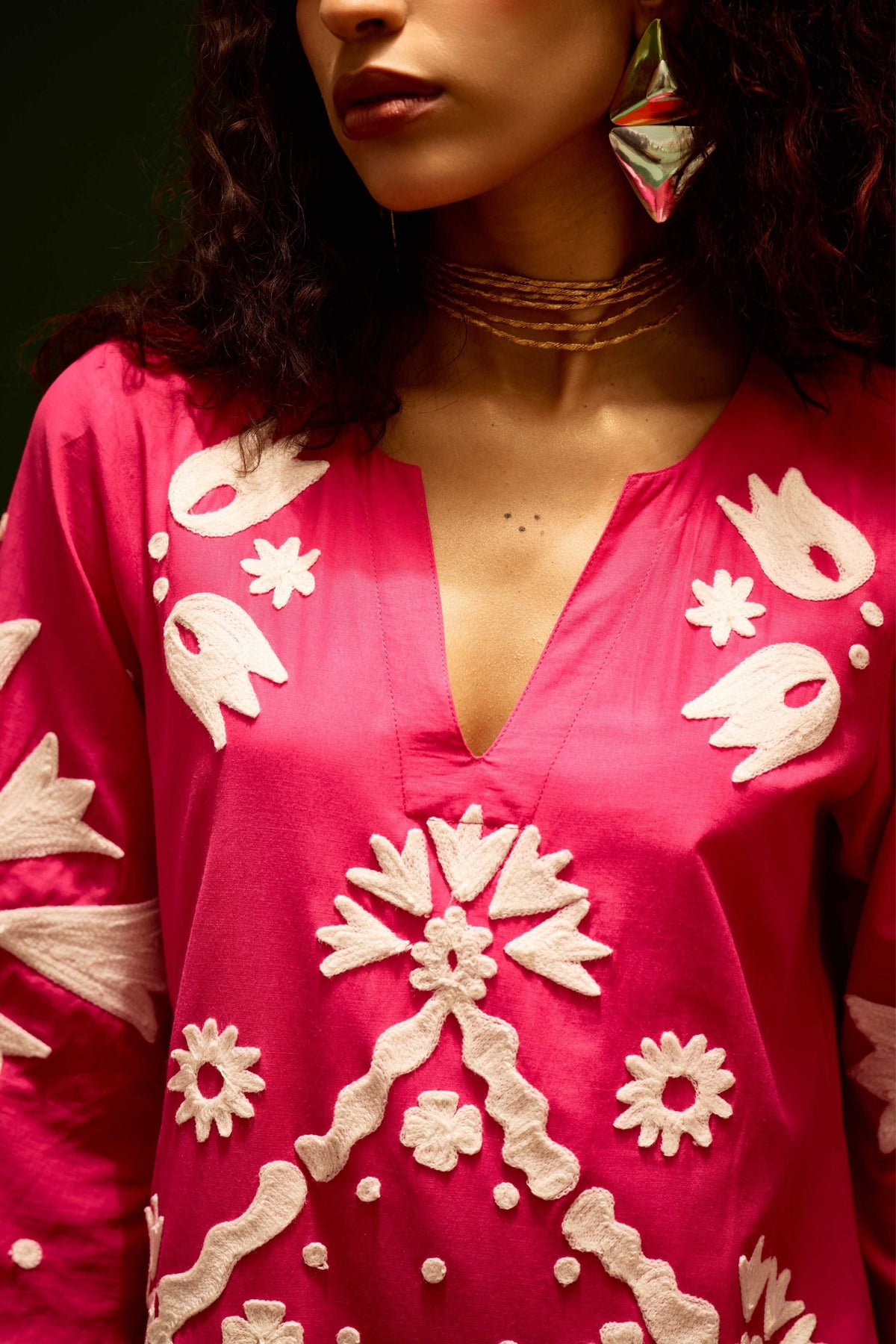 Fuchsia Cotton Maxi