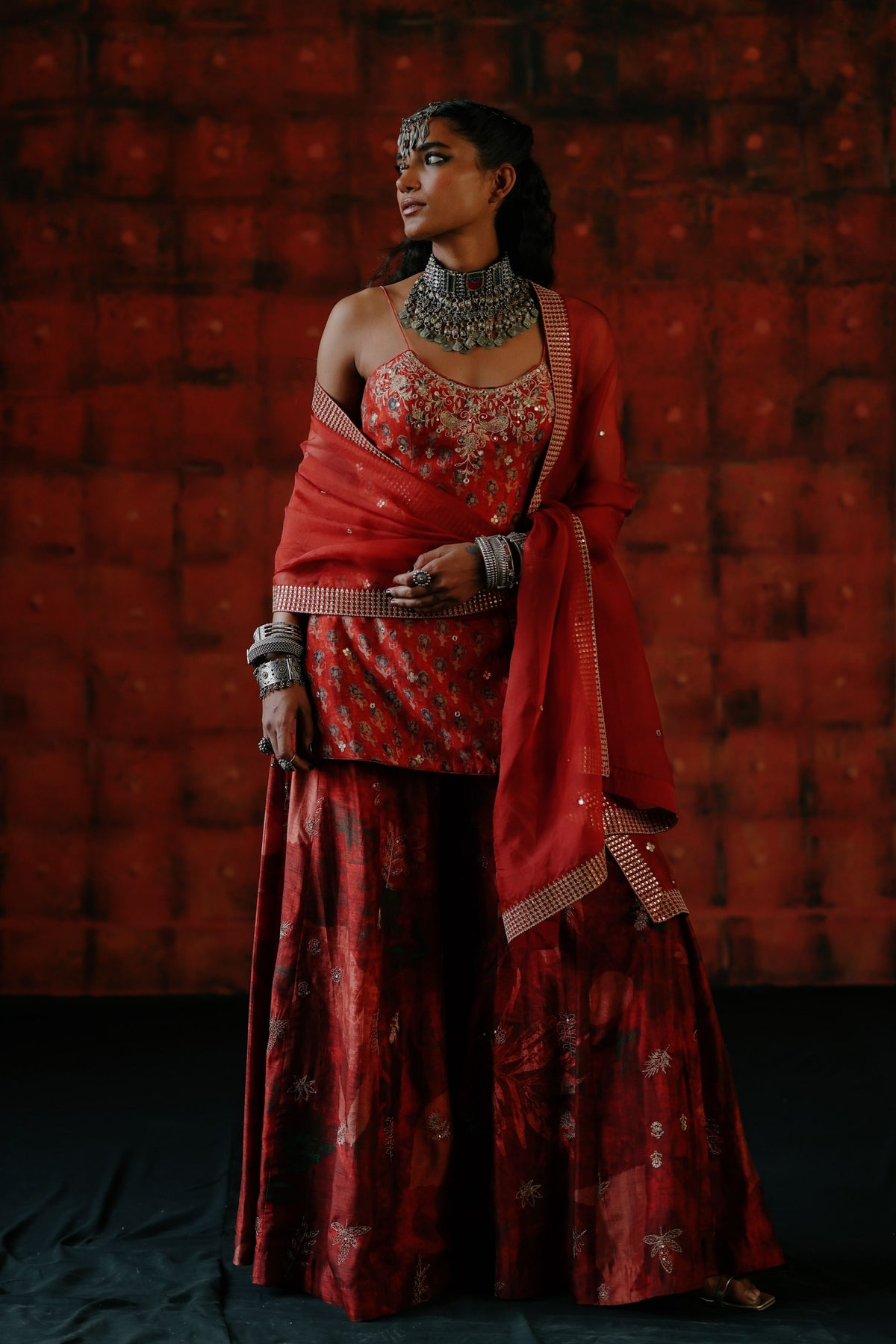 Brick Red Kurta Set
