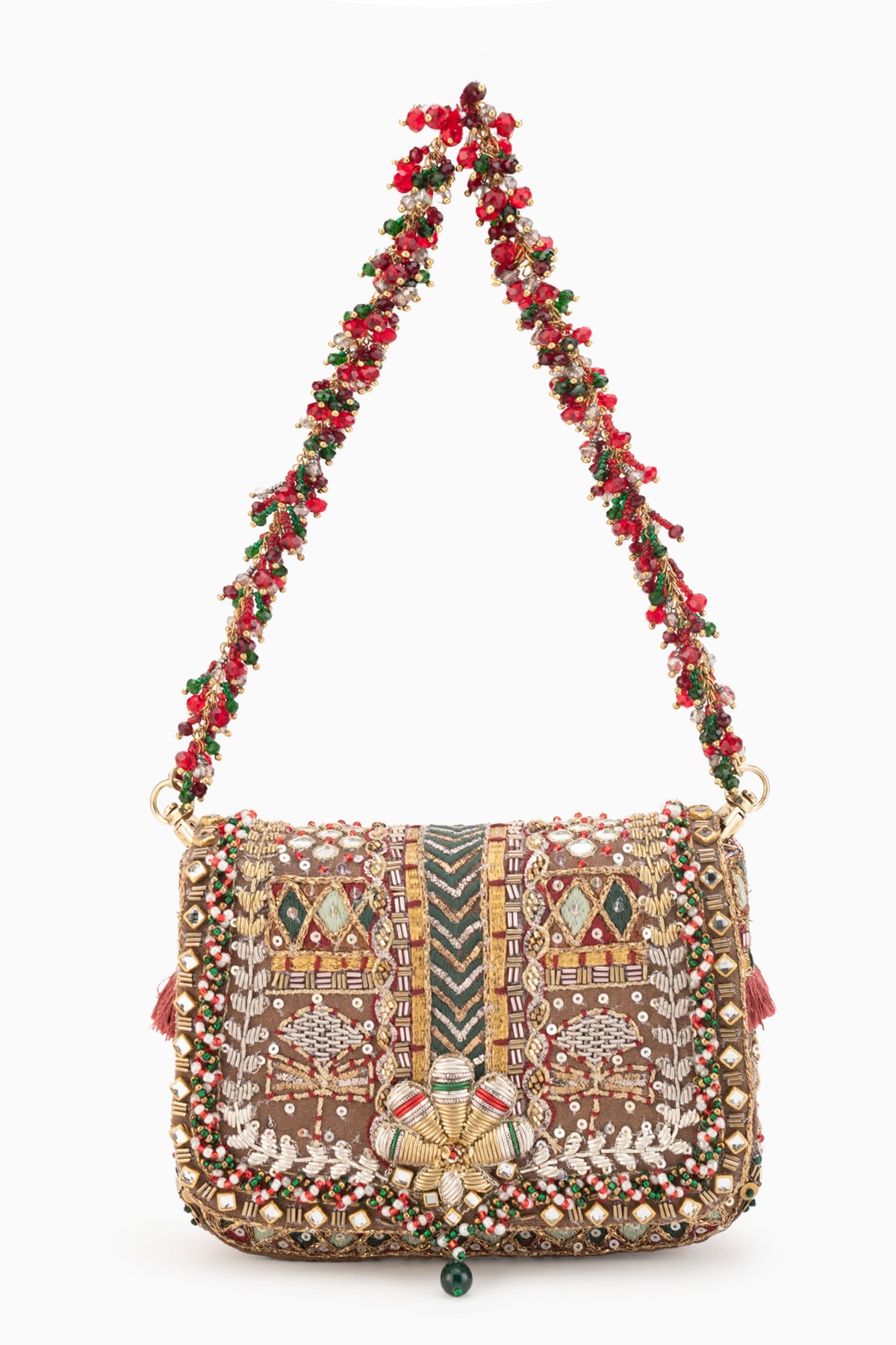 Noor Mini Clutch – Vintage Gold