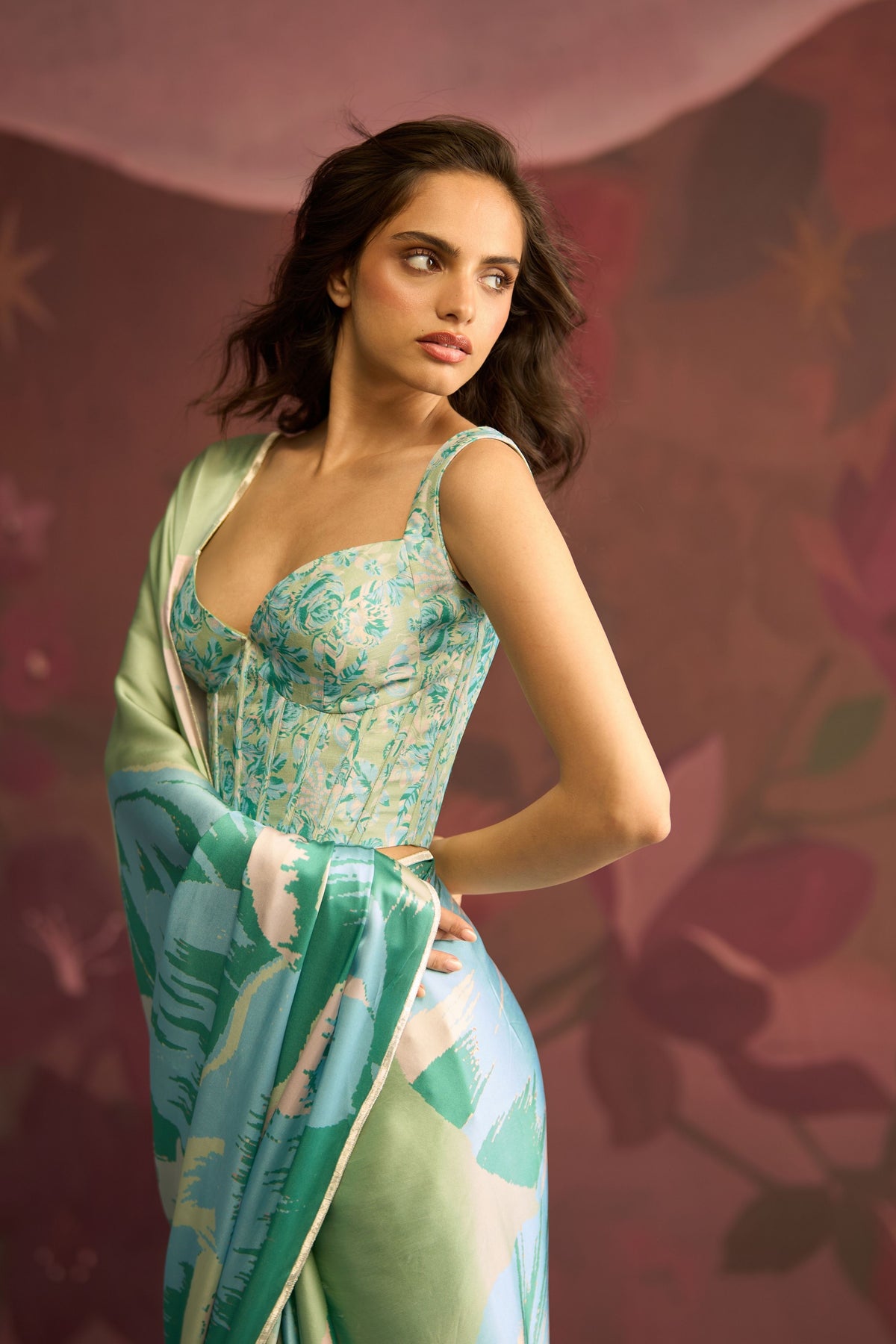 Mint Green Veil Saree