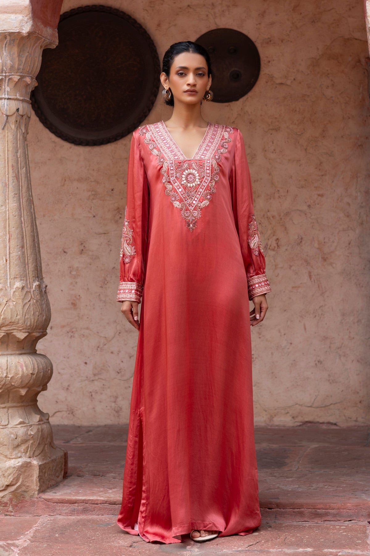 Watermelon Red Kaftan