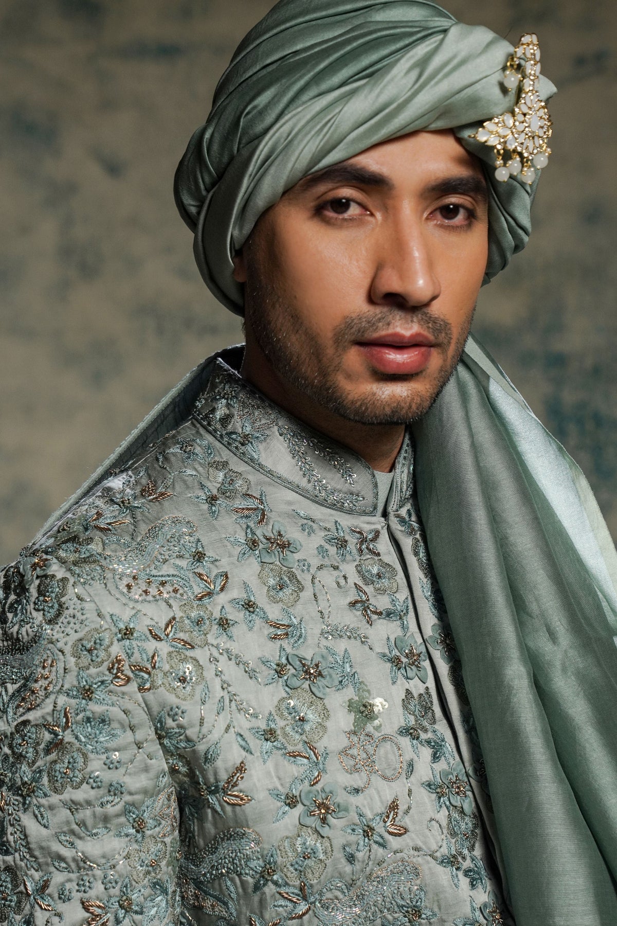Chateau Gray Sherwani Set