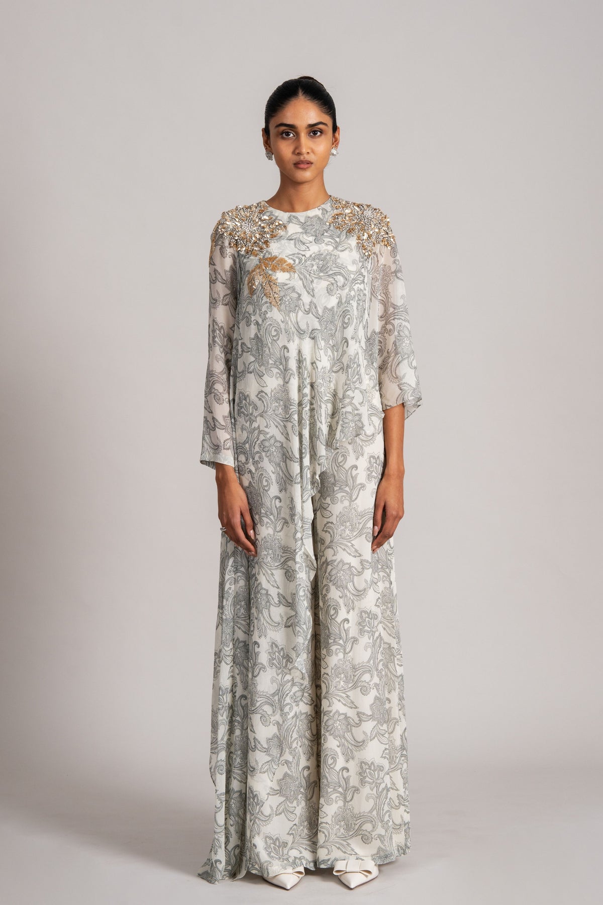 Cosmic Katnis Cape Style Jumpsuit
