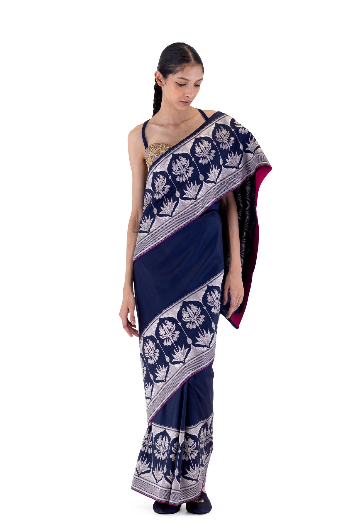 Kankrel Blue Saree