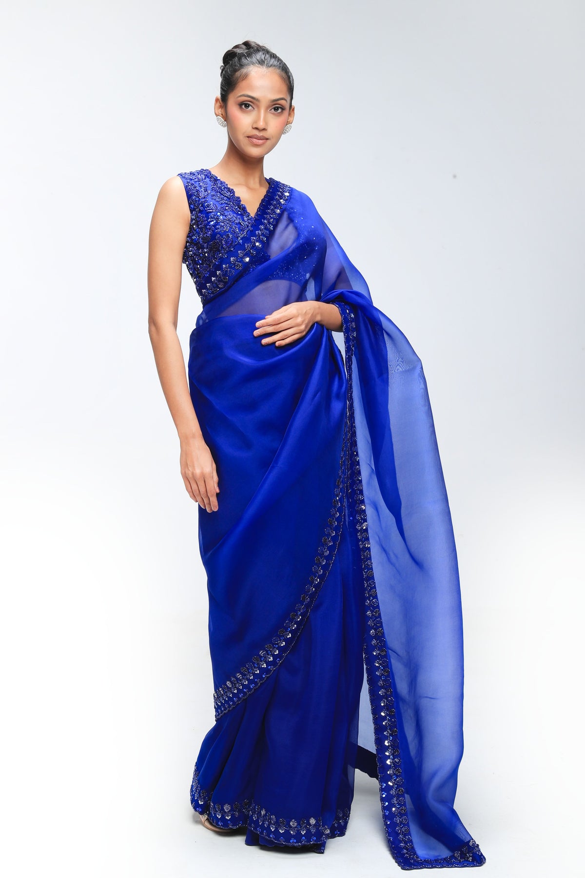 Blue Horizon Gleam Saree