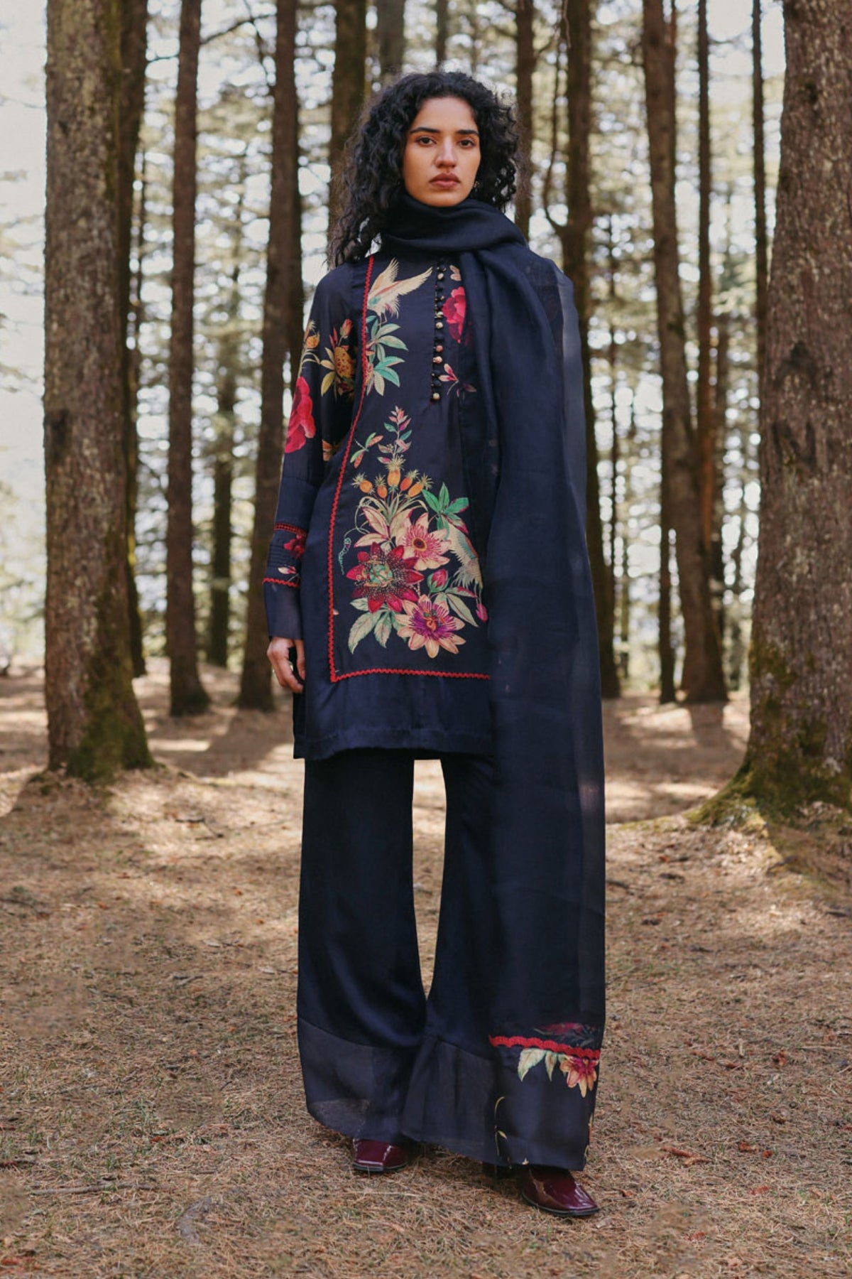 Nightfall Pine Kurta Set
