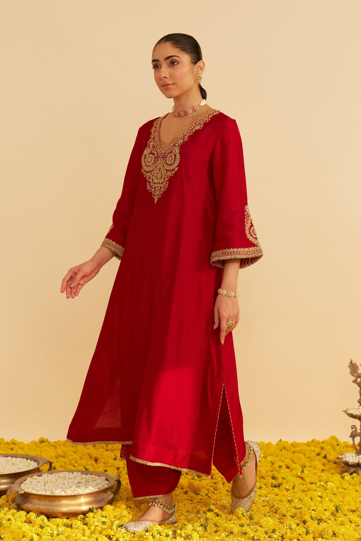 Haayat Red Salwar Set