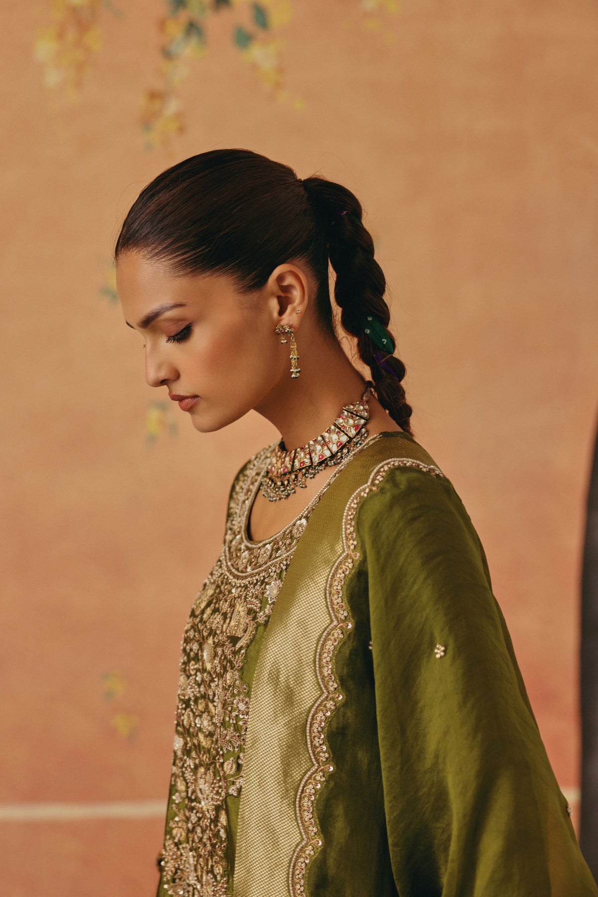 Bagh Mehndi Anarkali Set