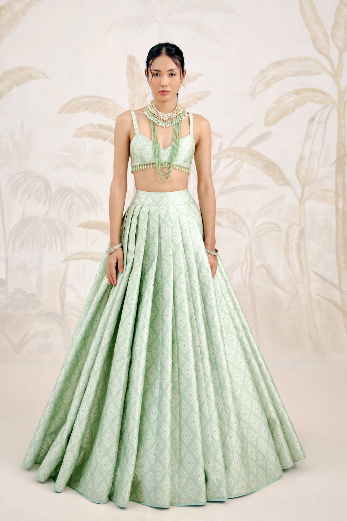 Secrest Green Lehenga Set