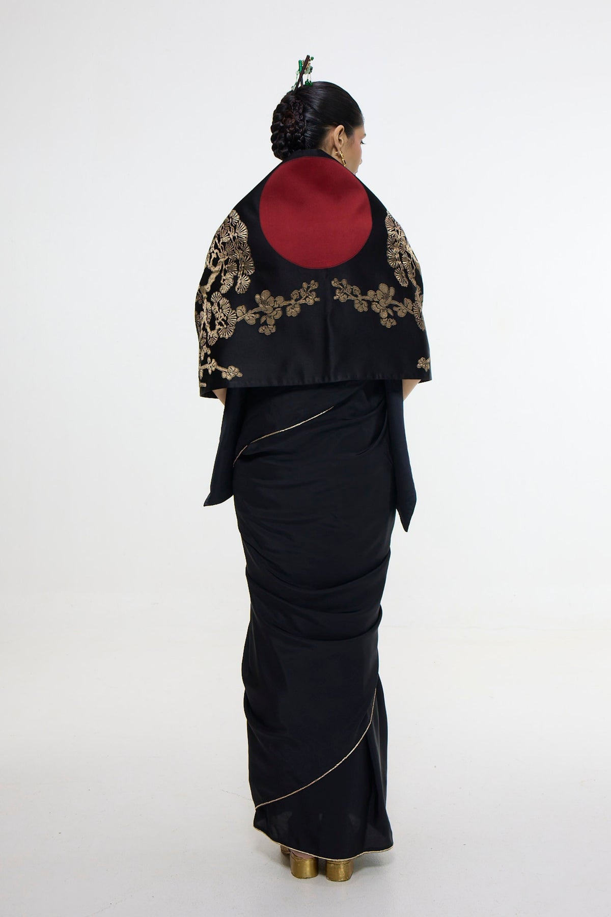 Handwoven Onyx Silk Shawl