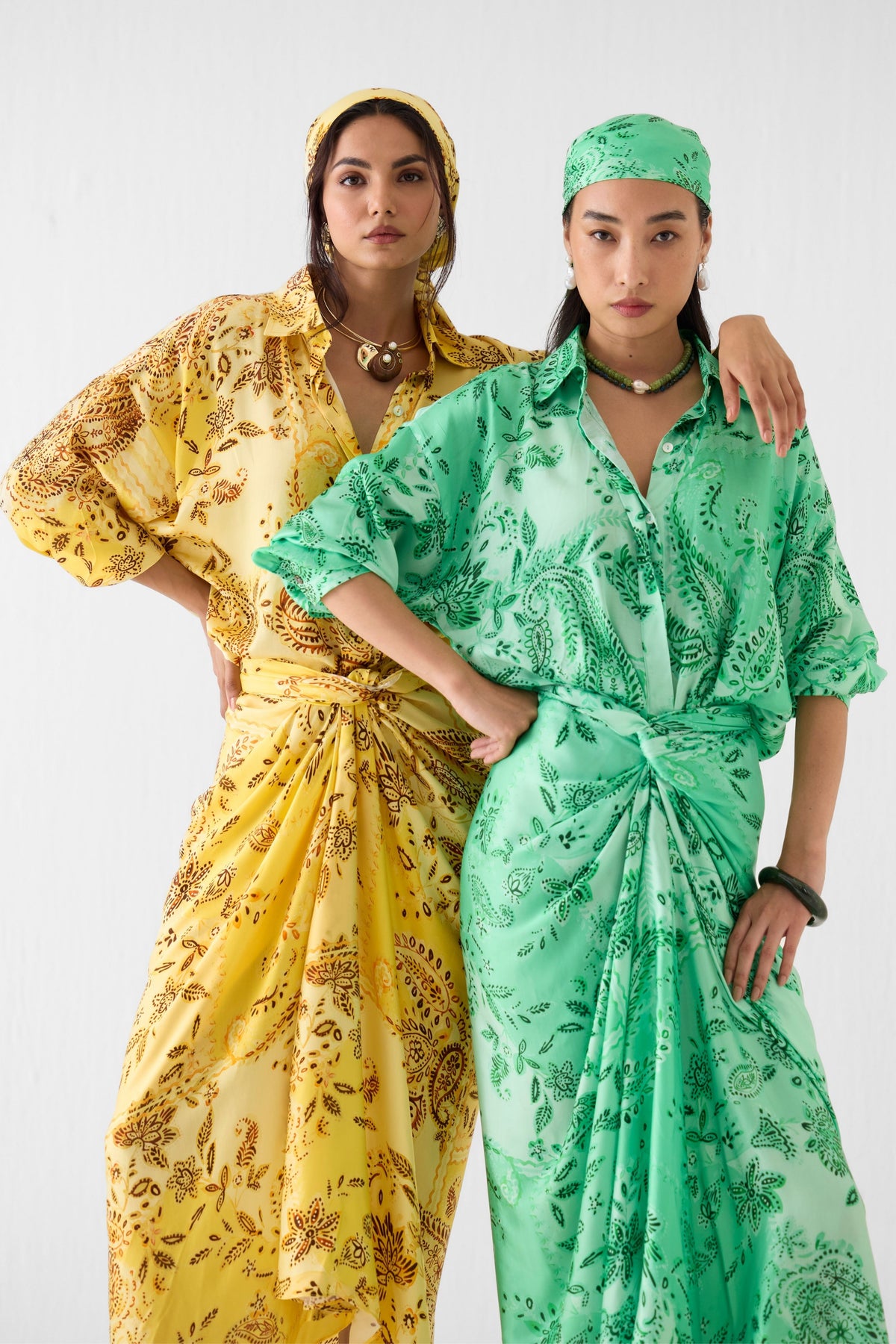 Ambi Draped Shirt Dress