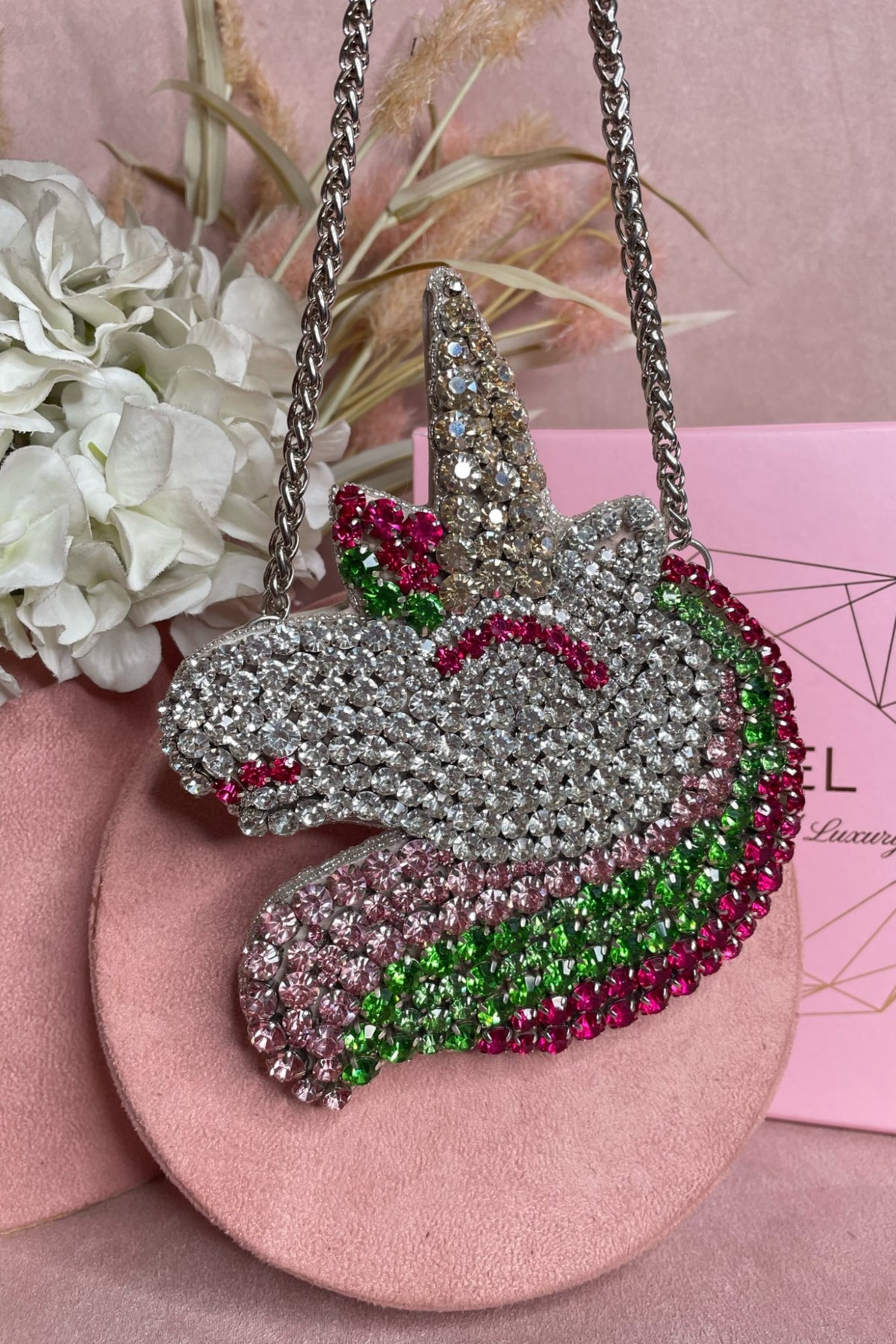 Unicorn Mini Rhinestone Bag